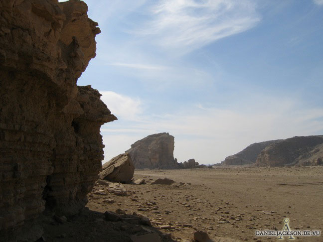 Geierfelsen im Wadi Hilal bei El-Kab