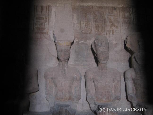 Sanktuar im großen Tempel von Abu Simbel